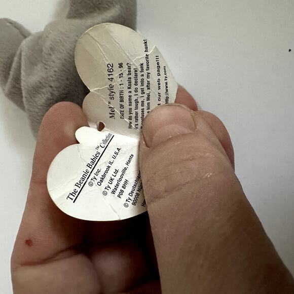 Beanie Baby Mel Koala With Tags Beanbag Plush Stuffed Animal Ty 1996 - Picture 5 of 9